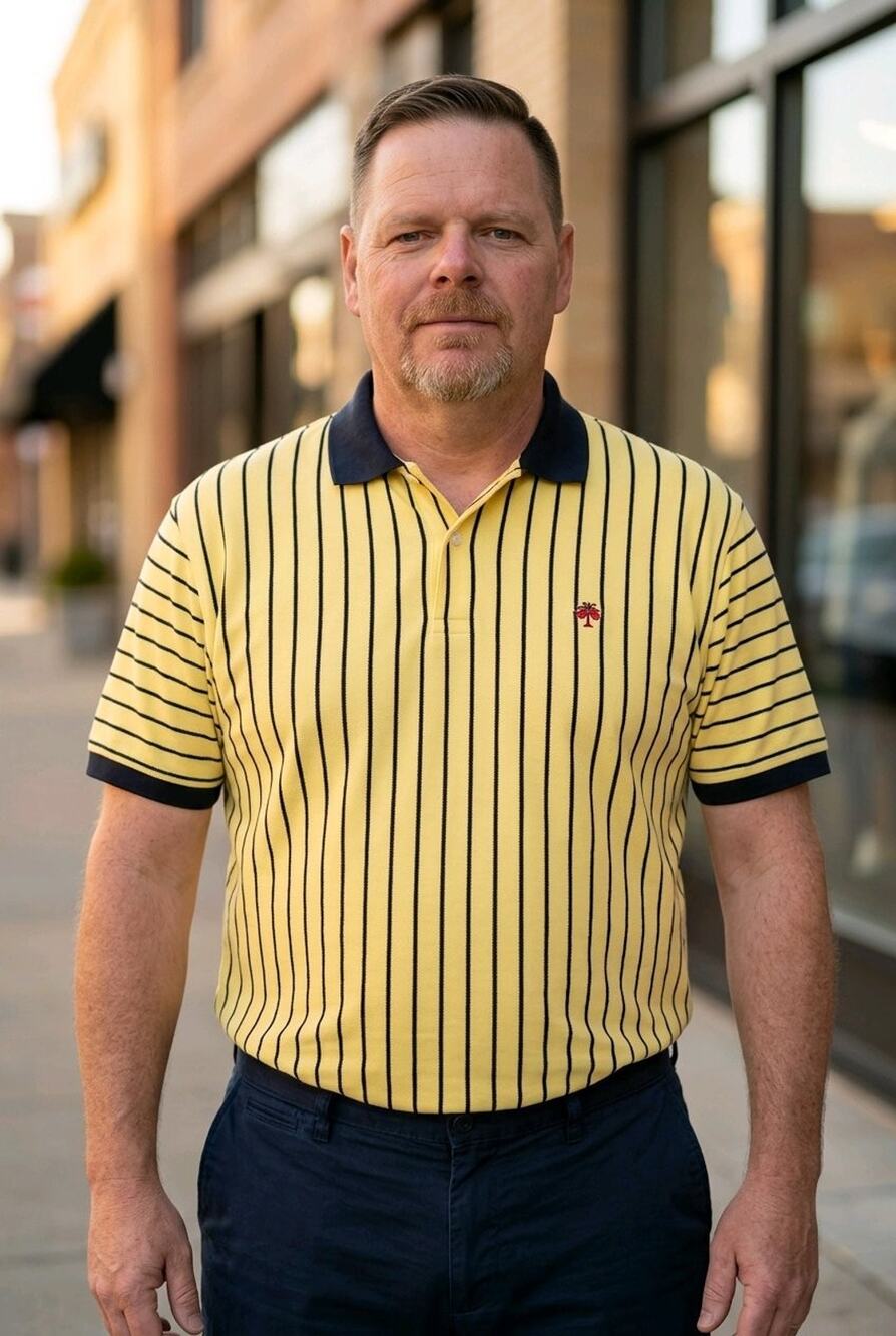 🐝 VINTAGE BROOKS BROTHERS SIZE L "346" STRIPED PIQUE POLO SHIRT 🐝